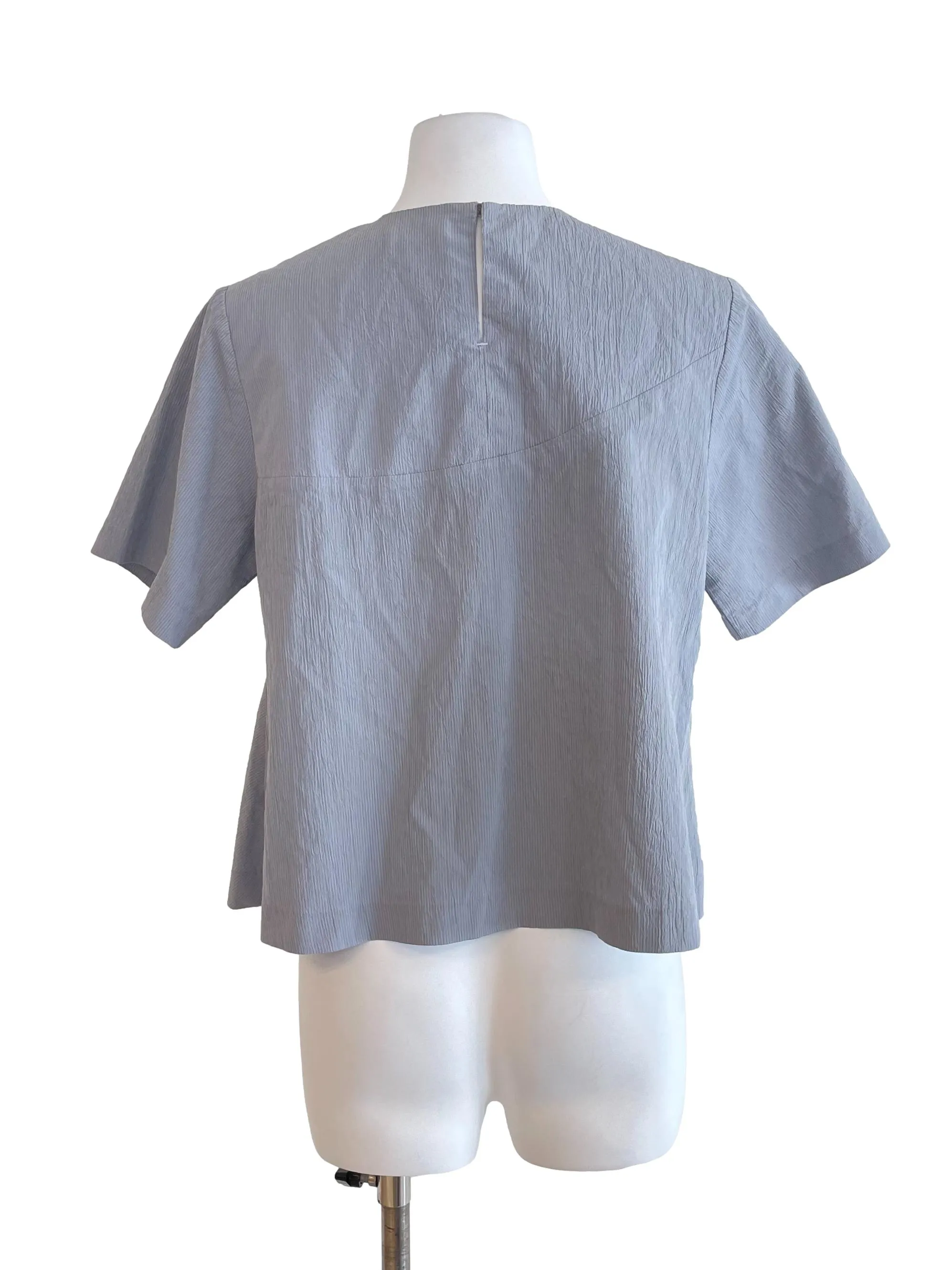 Grey Textured Wide Top
