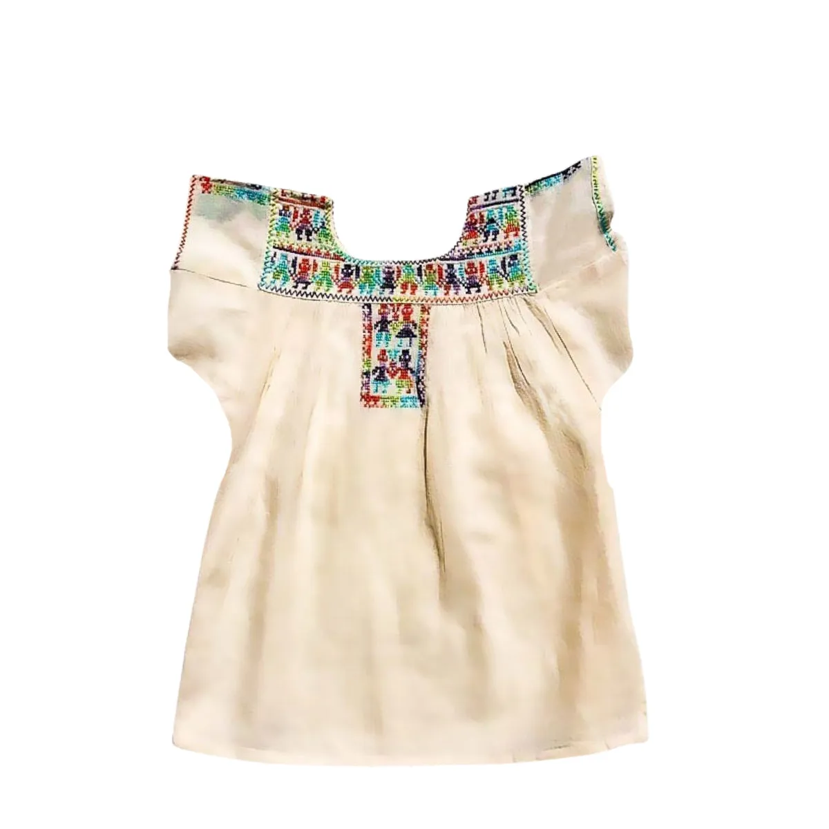 Hand Embroidered Scoop Blouse