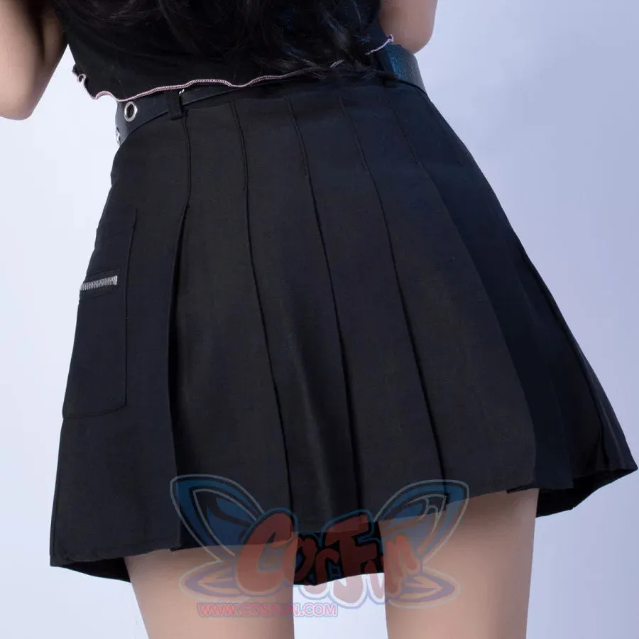 Harajuku Plaid JK Skirt Women High Waist Mini Tennis A-line Skirts J30084