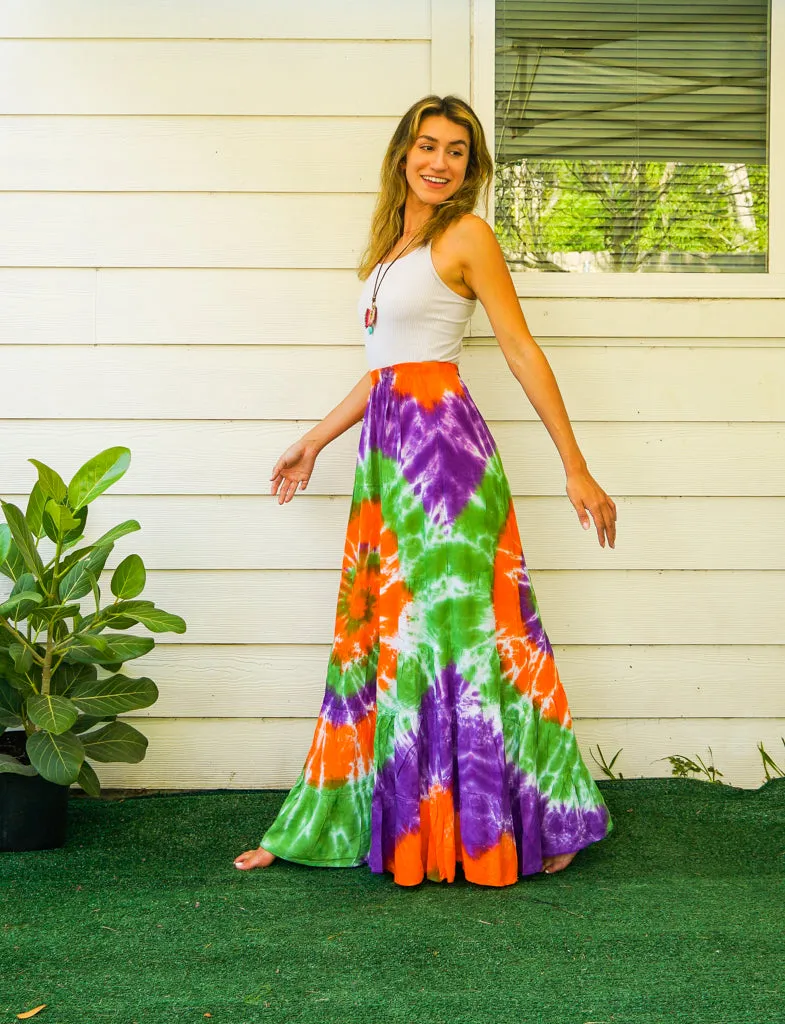 Harvest Swirl Maxi Skirt