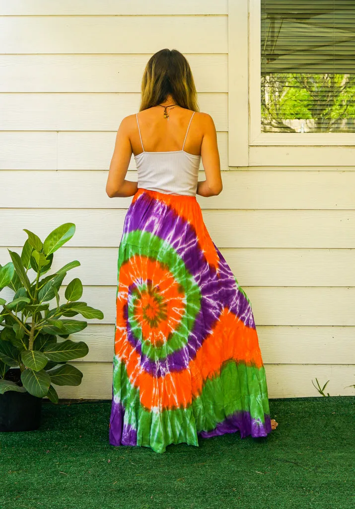 Harvest Swirl Maxi Skirt