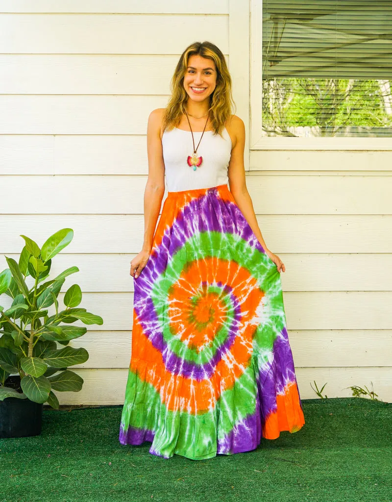 Harvest Swirl Maxi Skirt