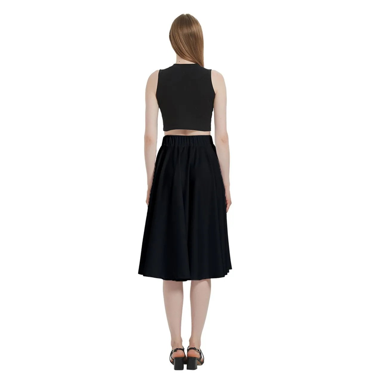 Heart Shaped Box Midi Skirt With Pocket