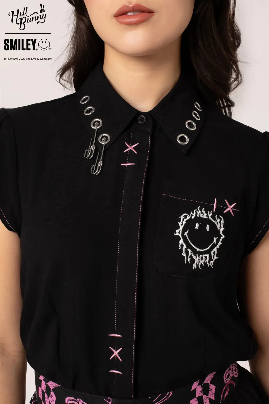 Hell Bunny X Smiley® Dylan Shirt