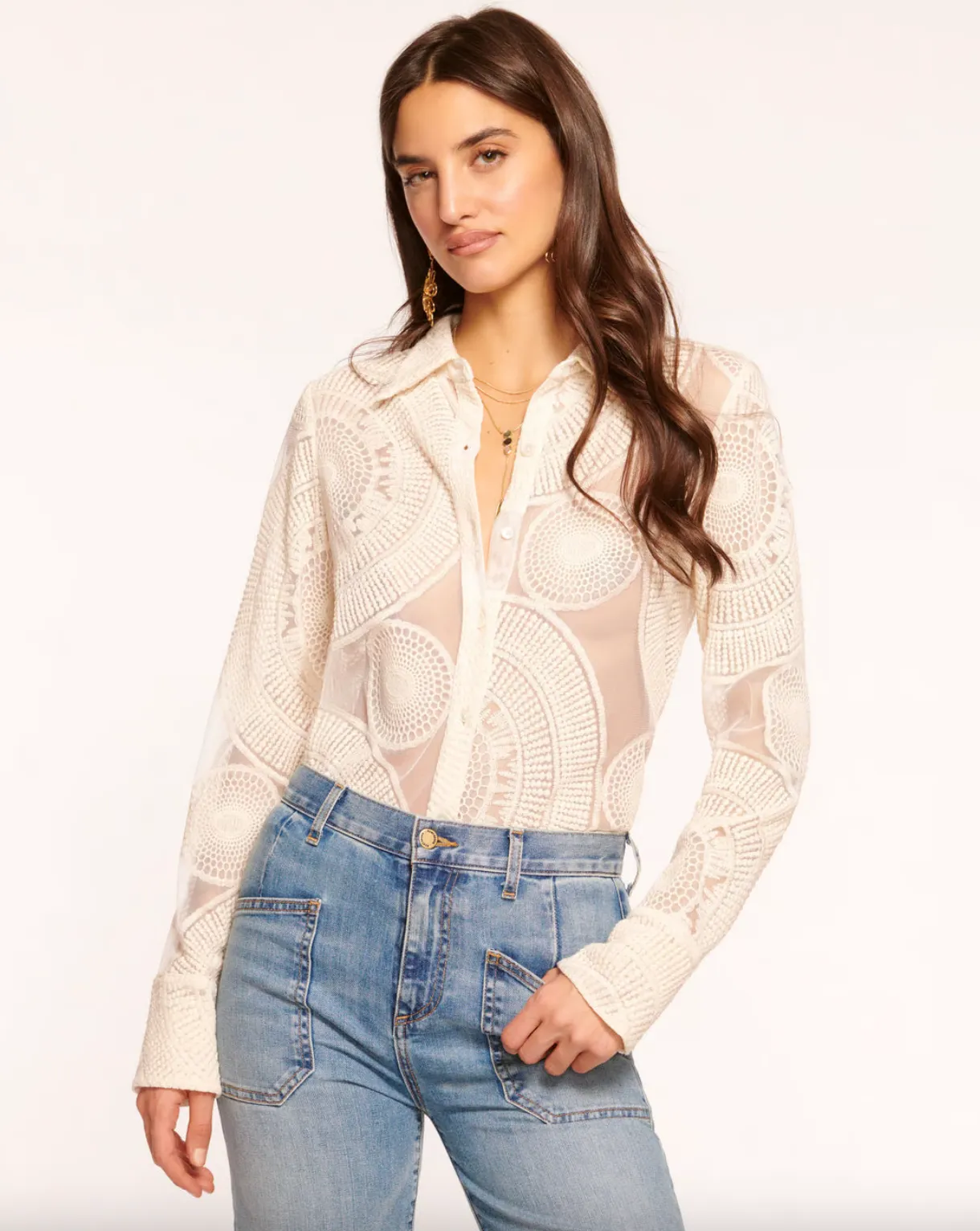 Hulda Embroidered Top - Ratta Medallion