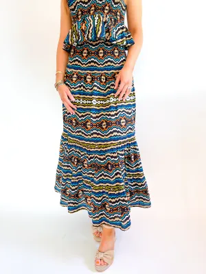 Ikat Stripe Izzy Skirt