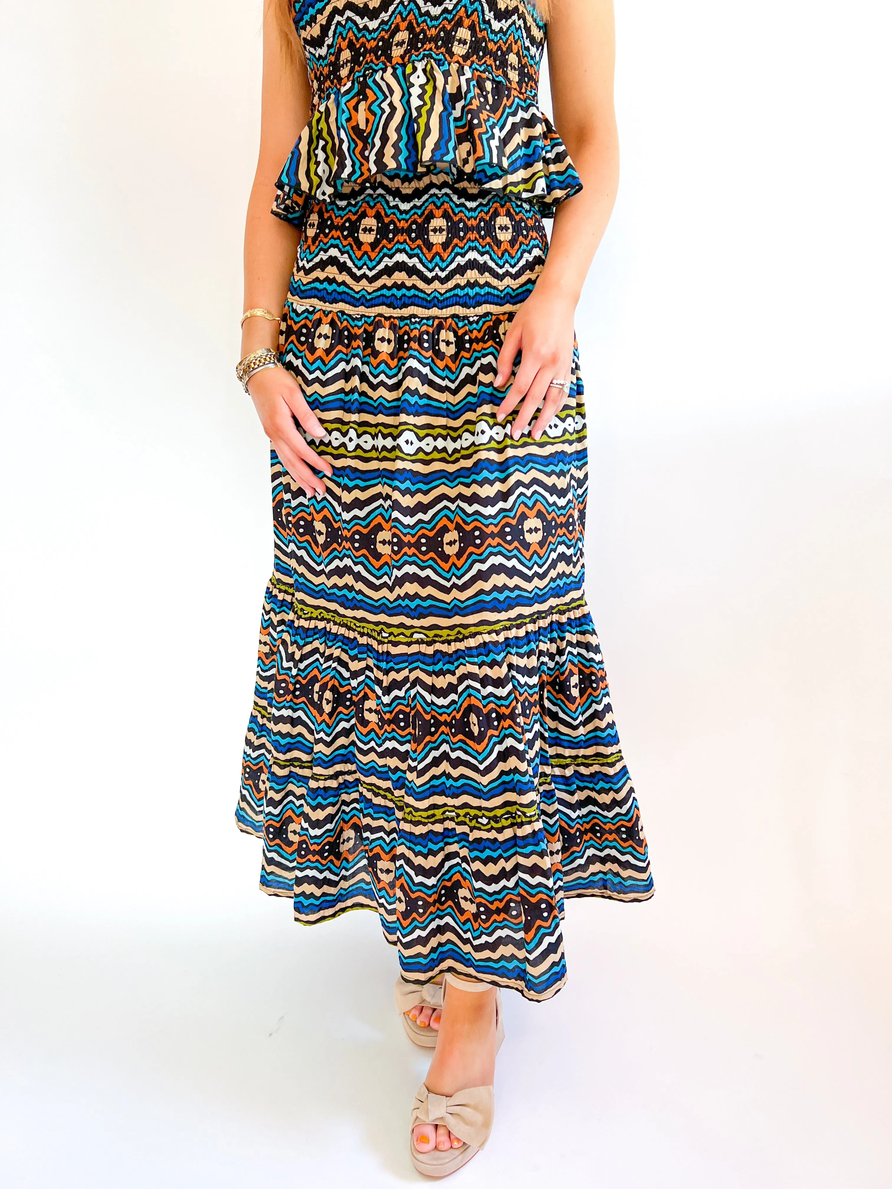 Ikat Stripe Izzy Skirt