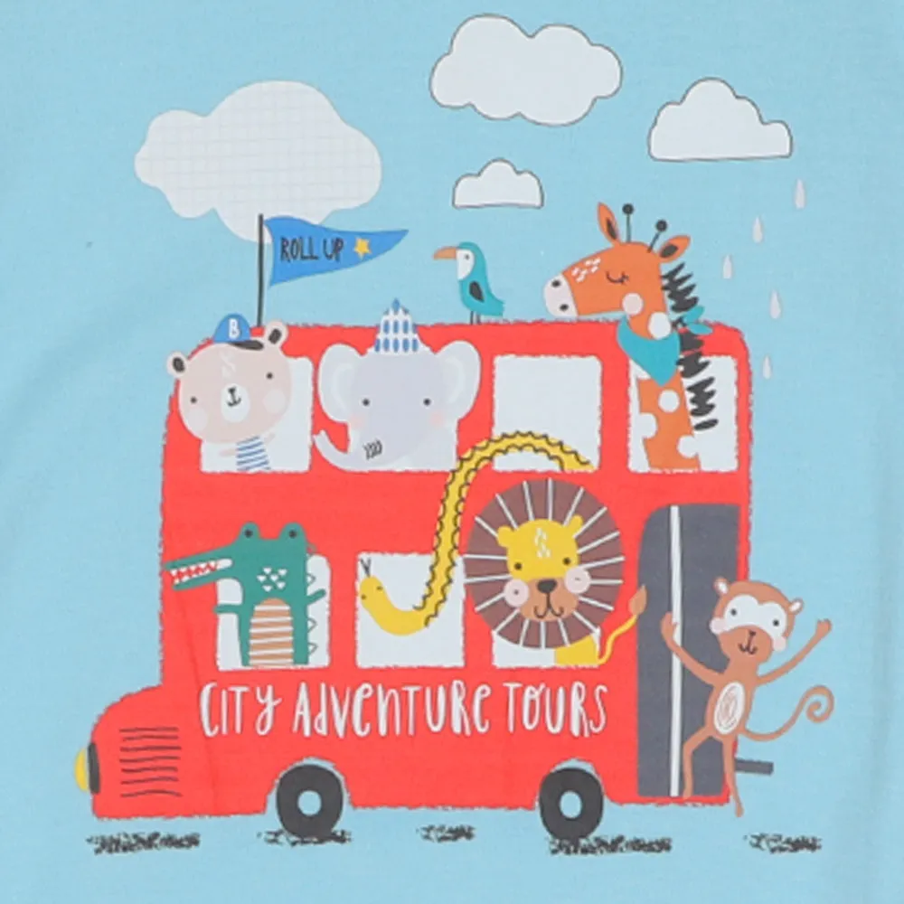 Infant Boys Knitted Romper City Adventure - Quiet T | Bachaa Party Baby Clothes Rompers