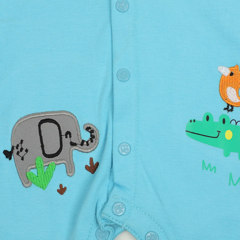 Infant Boys Knitted Romper Cutest Crew - T.Breeze | Bachaa Party Baby Clothes Rompers