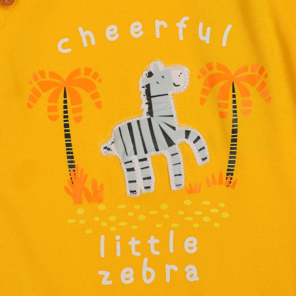 Infant Boys Knitted Romper Little Zebra - L.Chrome | Bachaa Party Baby Clothes Rompers