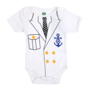 Infant Boys Knitted Romper Navy - B.White | Bachaa Party Baby Clothes Rompers