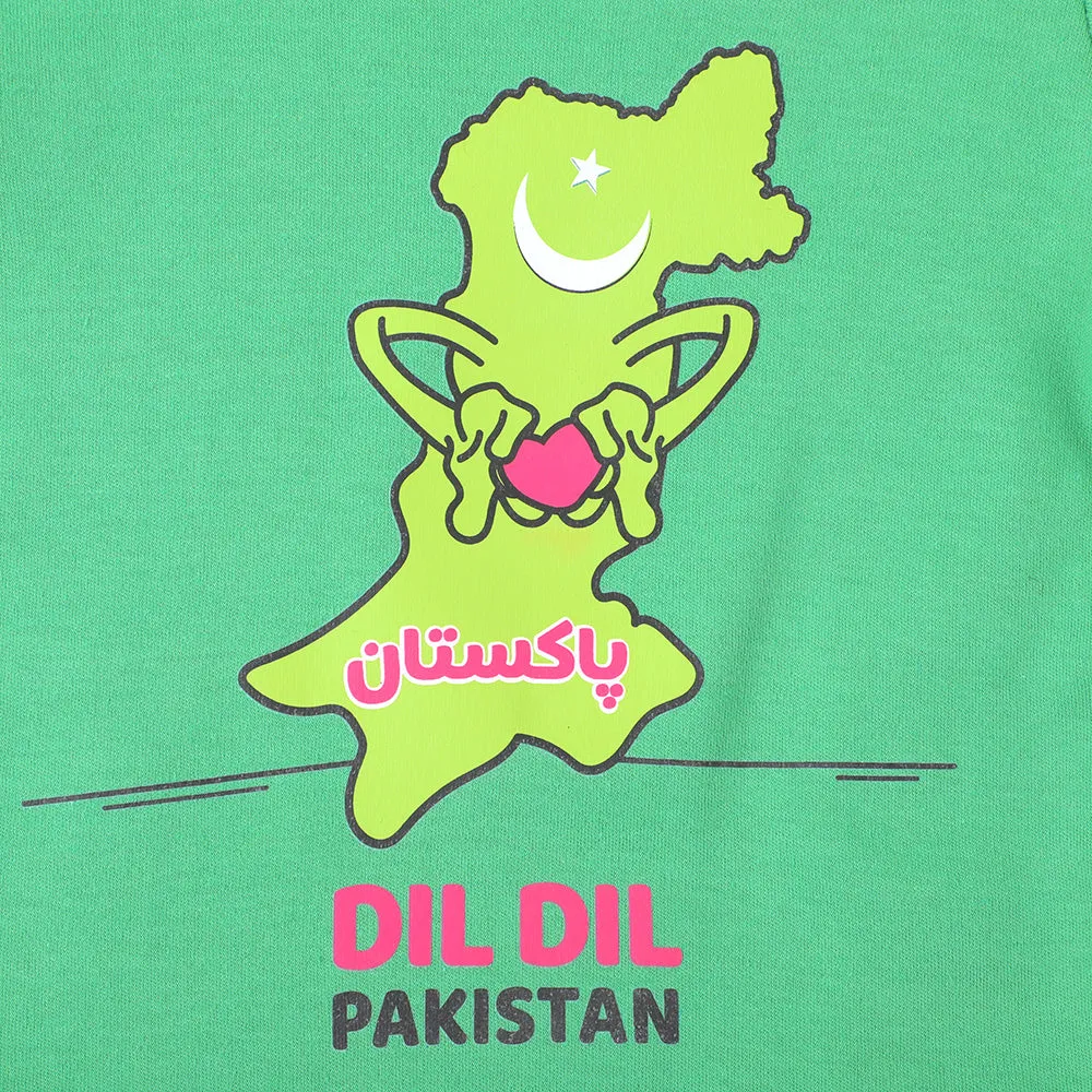 Infants Boys Basic Romper Dil Dil Pakistan - Fern Green | Bachaa Party Baby Clothes Rompers