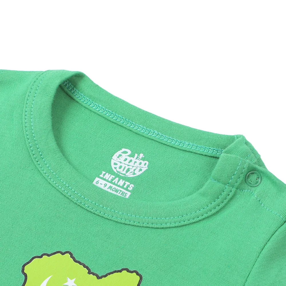 Infants Boys Basic Romper Dil Dil Pakistan - Fern Green | Bachaa Party Baby Clothes Rompers