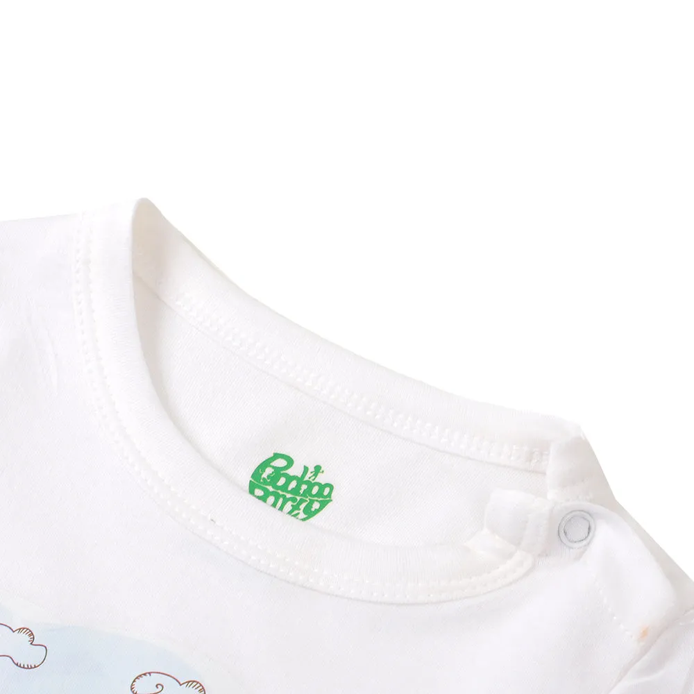 Infants Boys Basic Romper Jashn e Azadi - White | Bachaa Party Baby Clothes Rompers