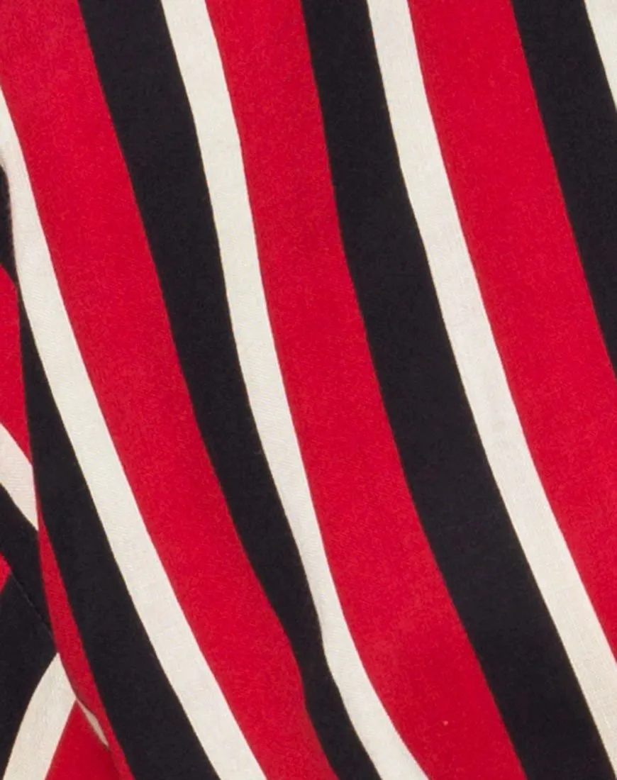 Lauv Shirt in Sunset Stripe Vertical