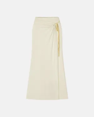 Macea - Mesh-Jersey Maxi Skirt - White Wax