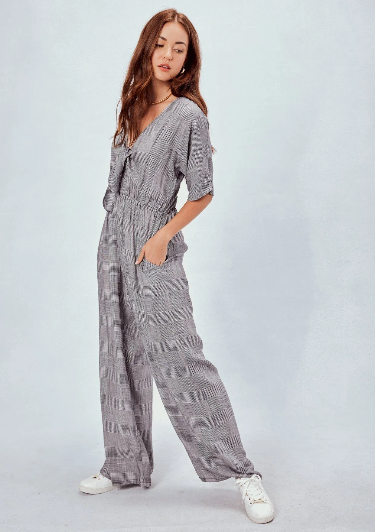 Marcela Plaid Jumpsuit