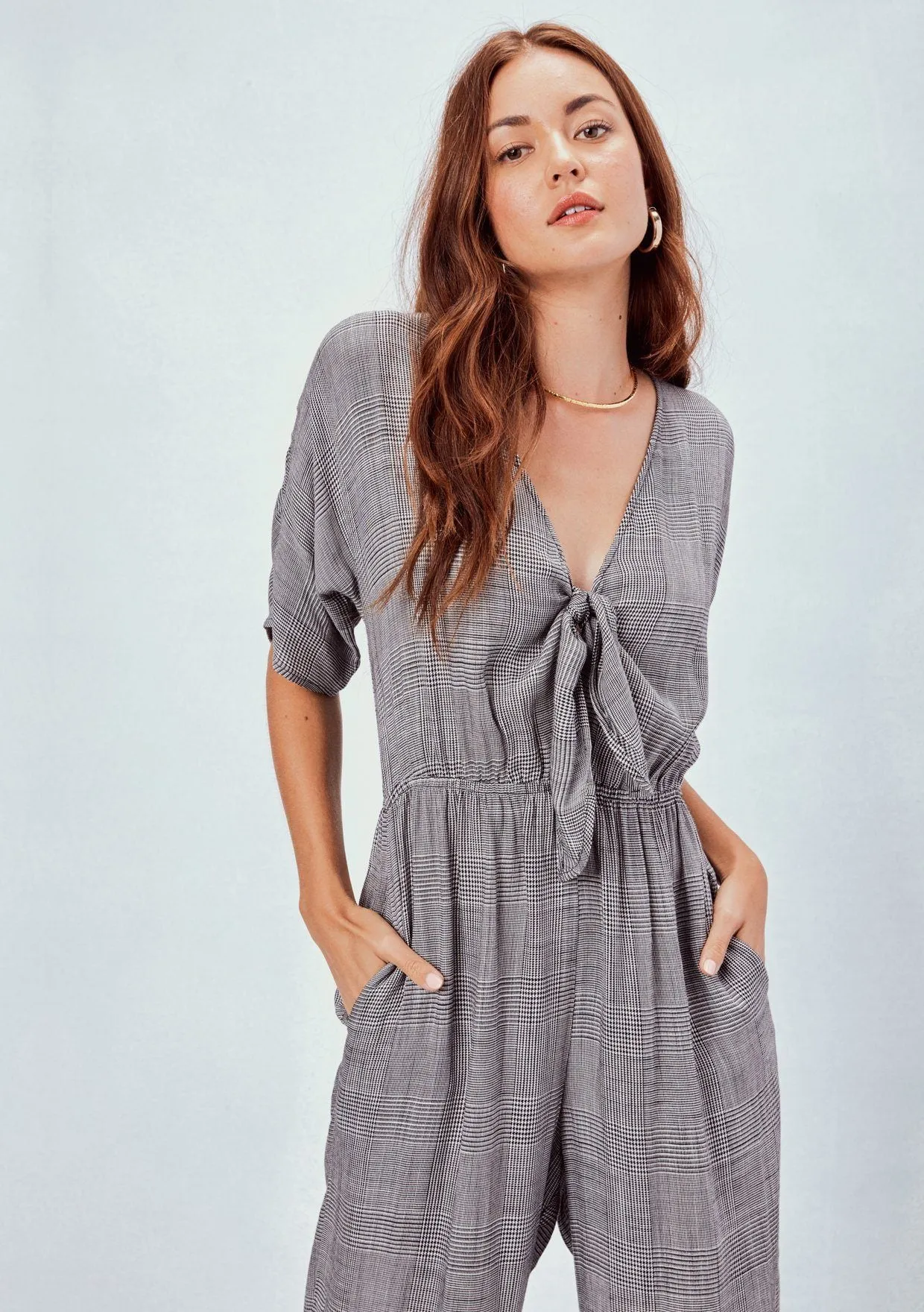 Marcela Plaid Jumpsuit