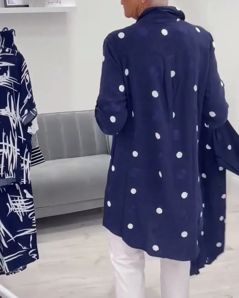 Marie Polka - Dot Button-Up Shirt