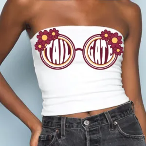 Maroon & Yellow Sunglasses Tube Top