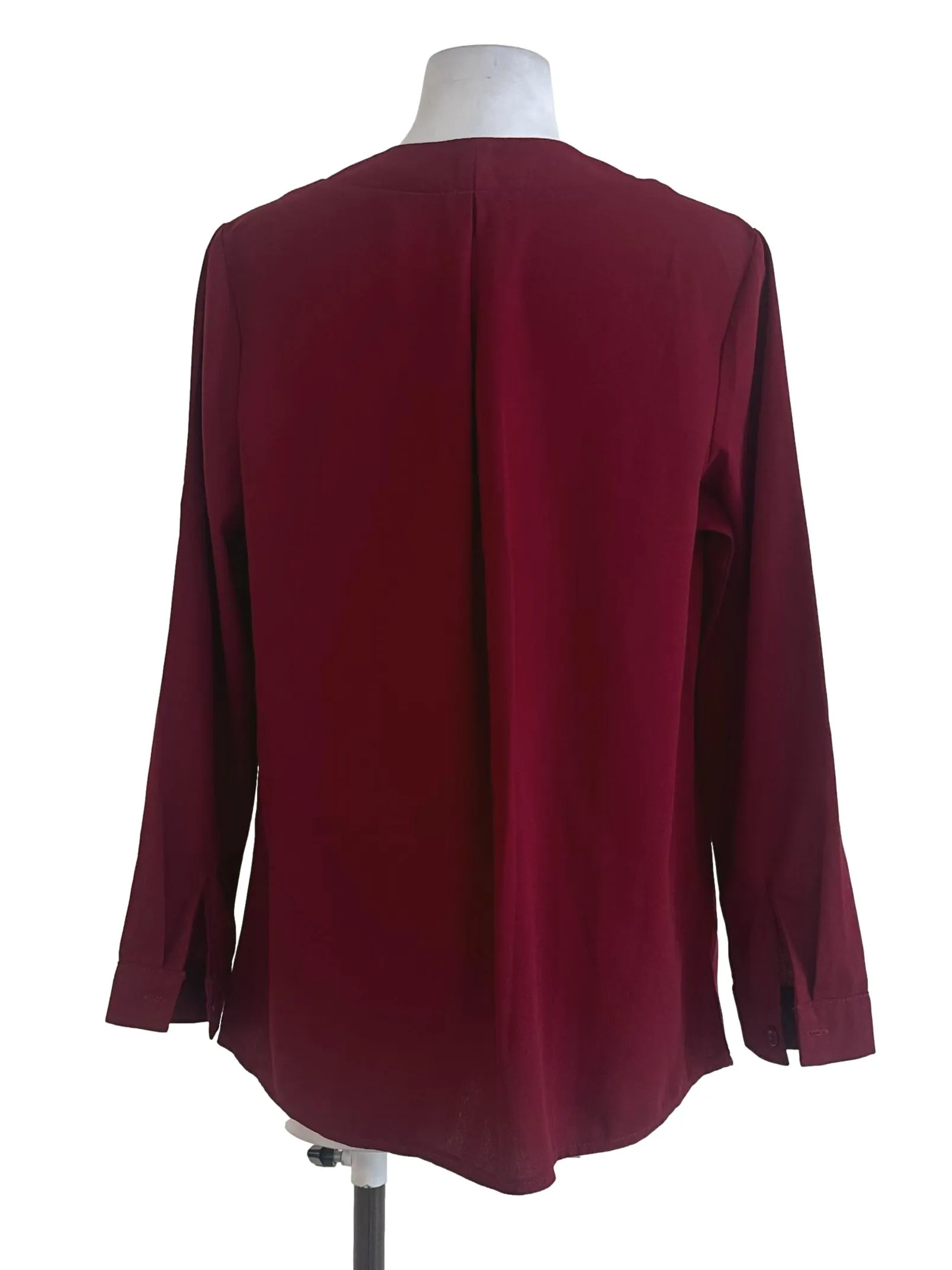 Maroon Red Plain Top