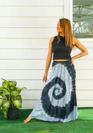 Moonlit Spiral Maxi Skirt