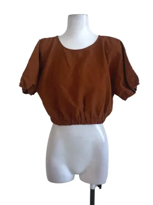 Mustard Brown Plain Top