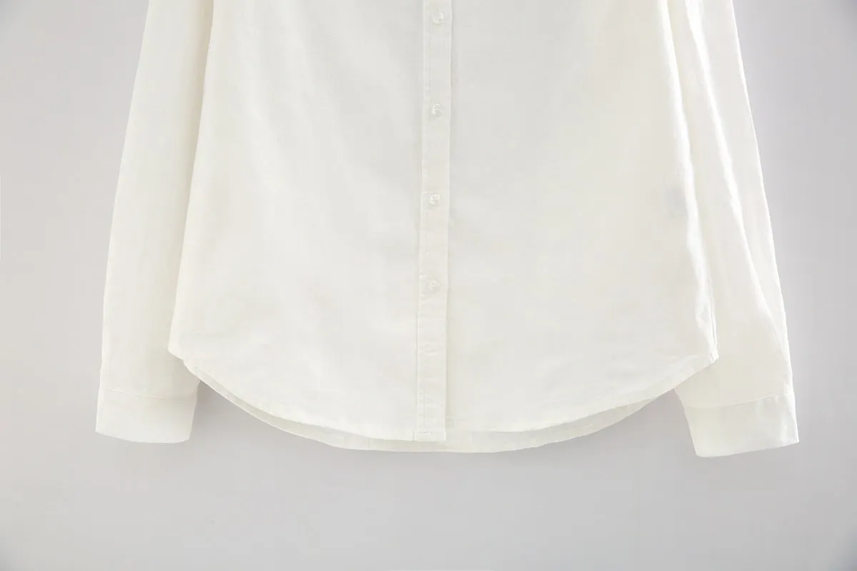 New Arrival Shirt Casual Cotton Stand Collar Solid