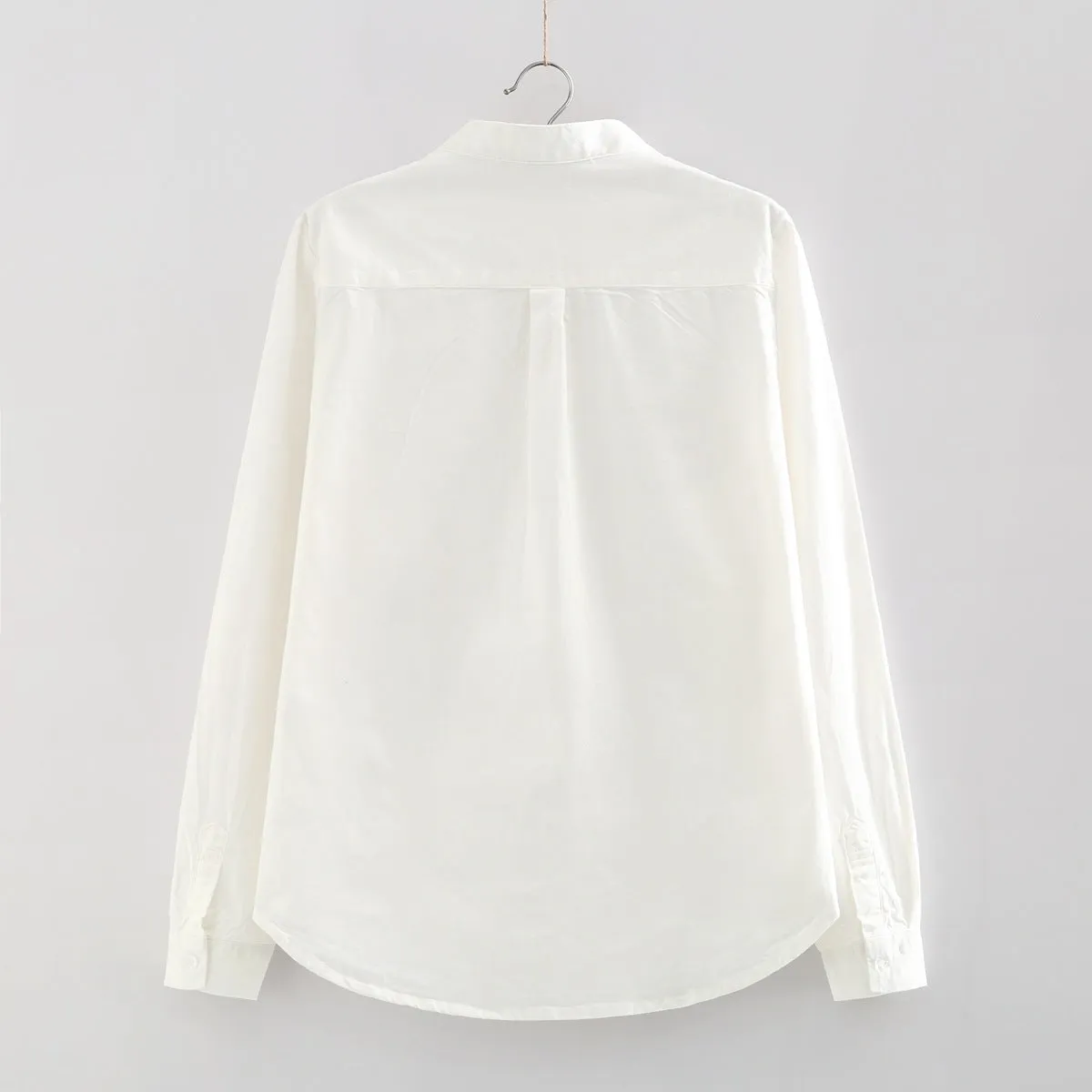 New Arrival Shirt Casual Cotton Stand Collar Solid