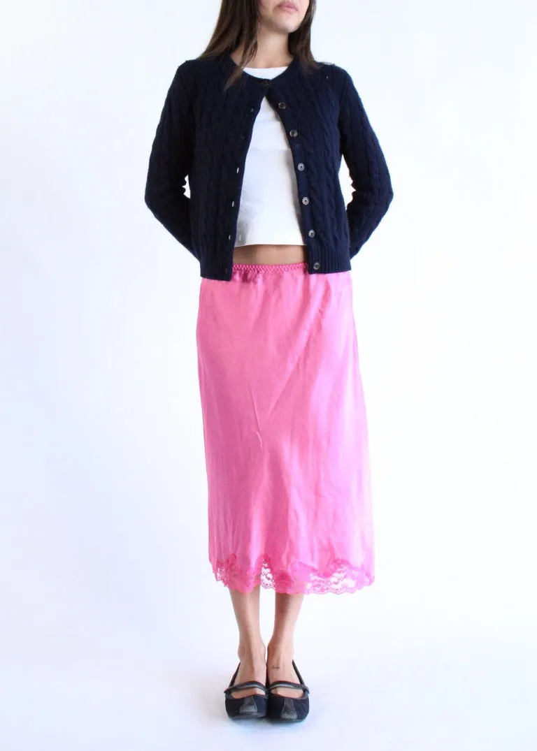 RCYCLD OD Pink Slip Skirt