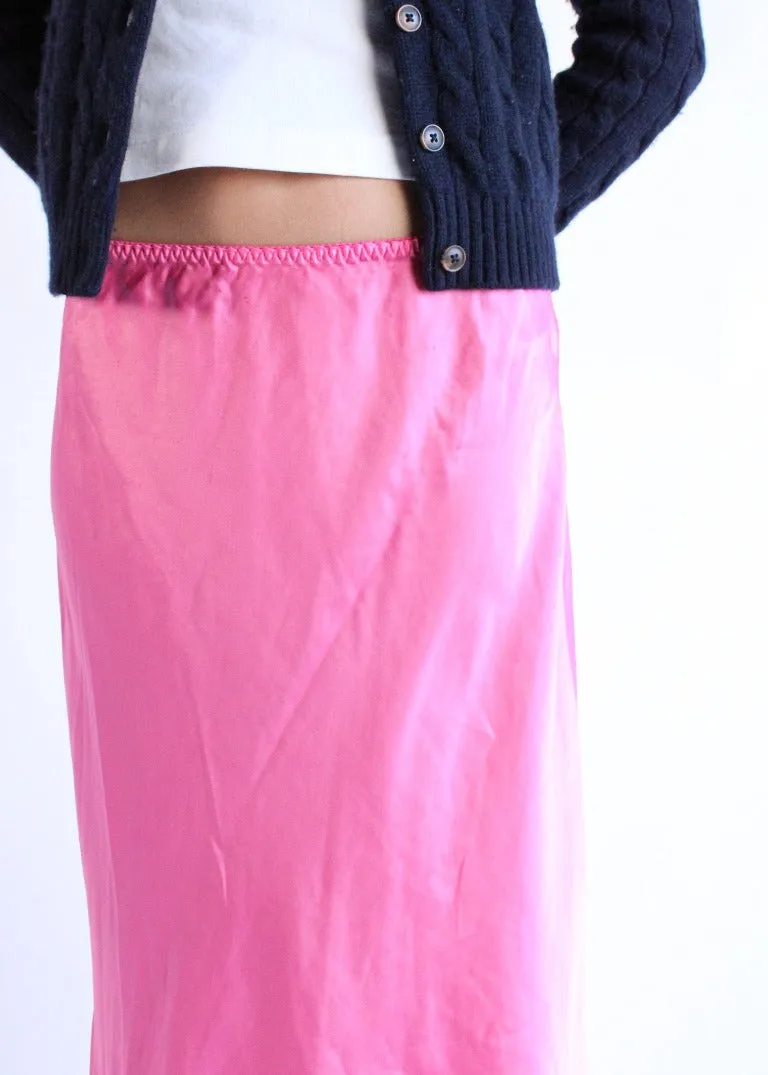 RCYCLD OD Pink Slip Skirt