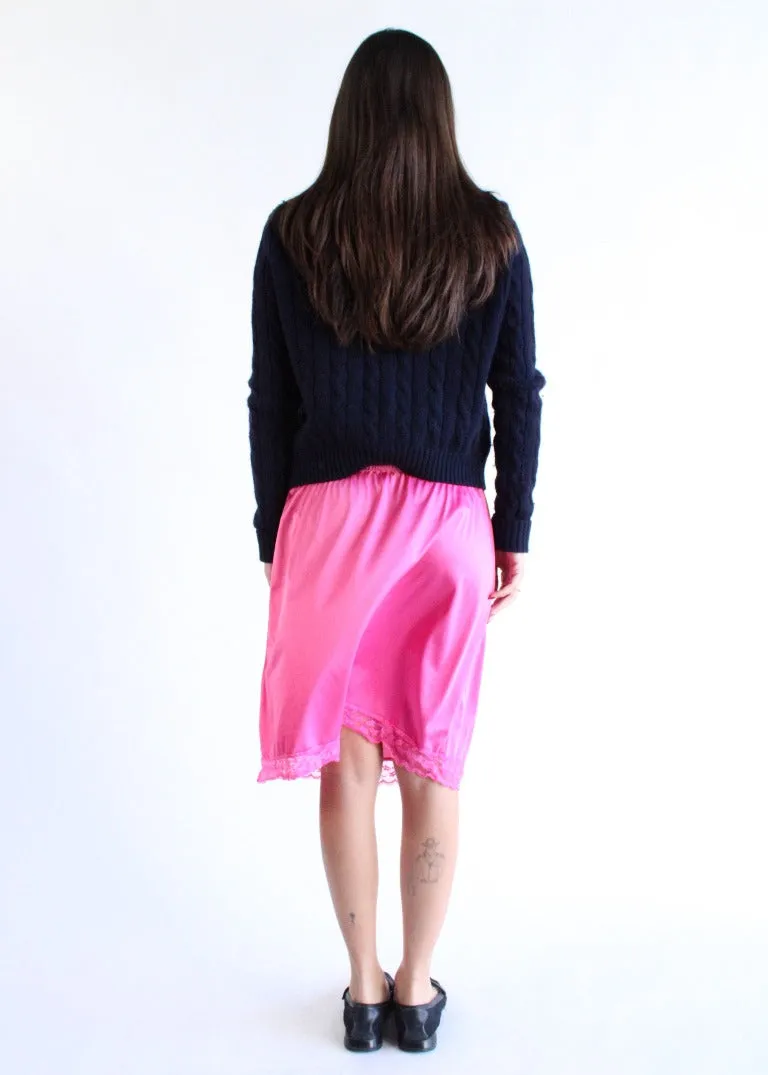 RCYCLD OD Pink Slip Skirt