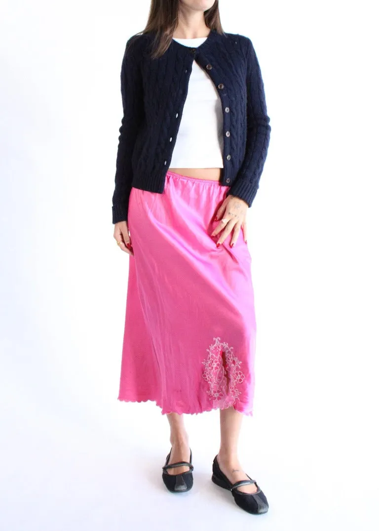 RCYCLD OD Pink Slip Skirt