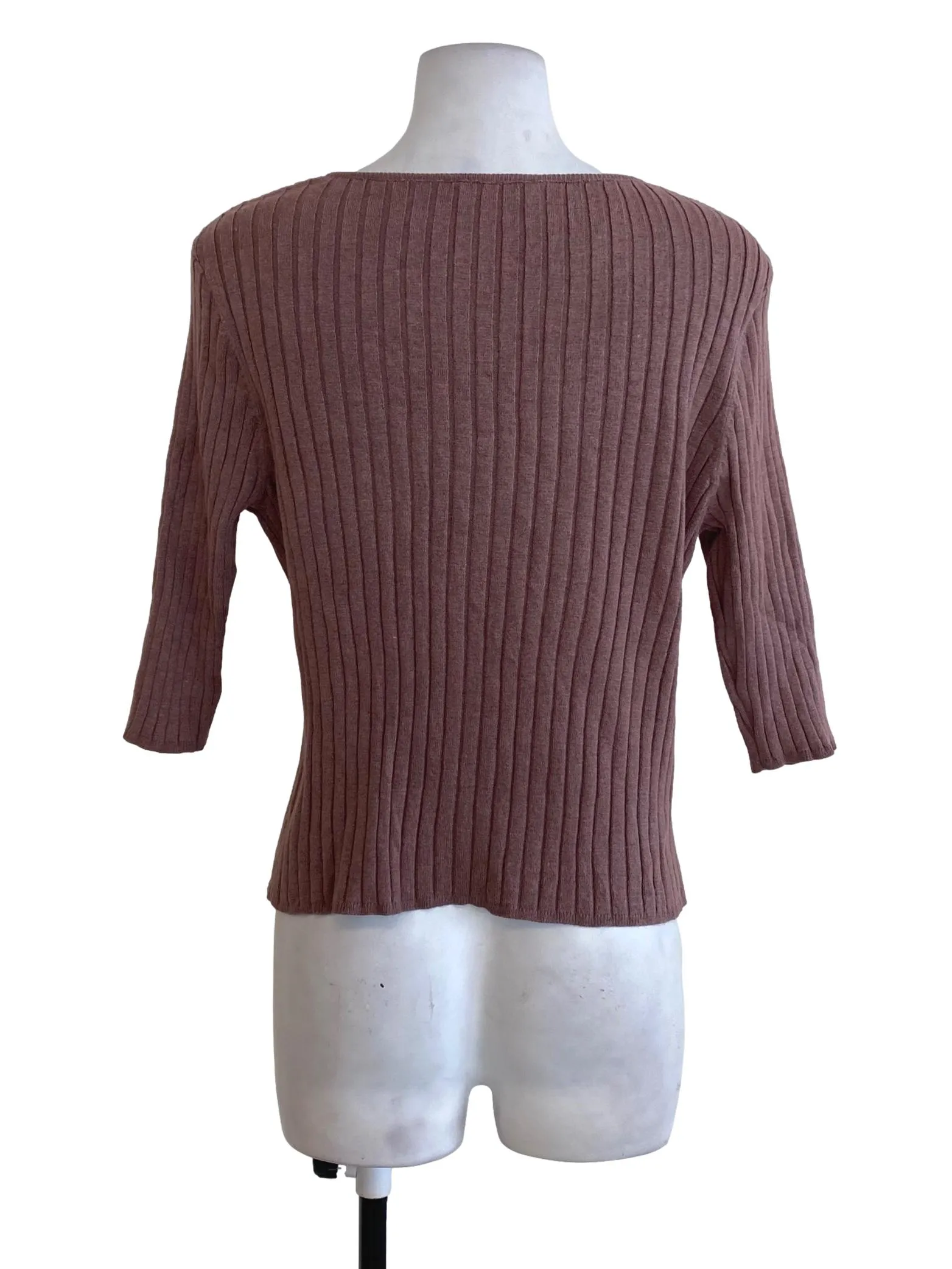 Rosewood Striped Knit Top