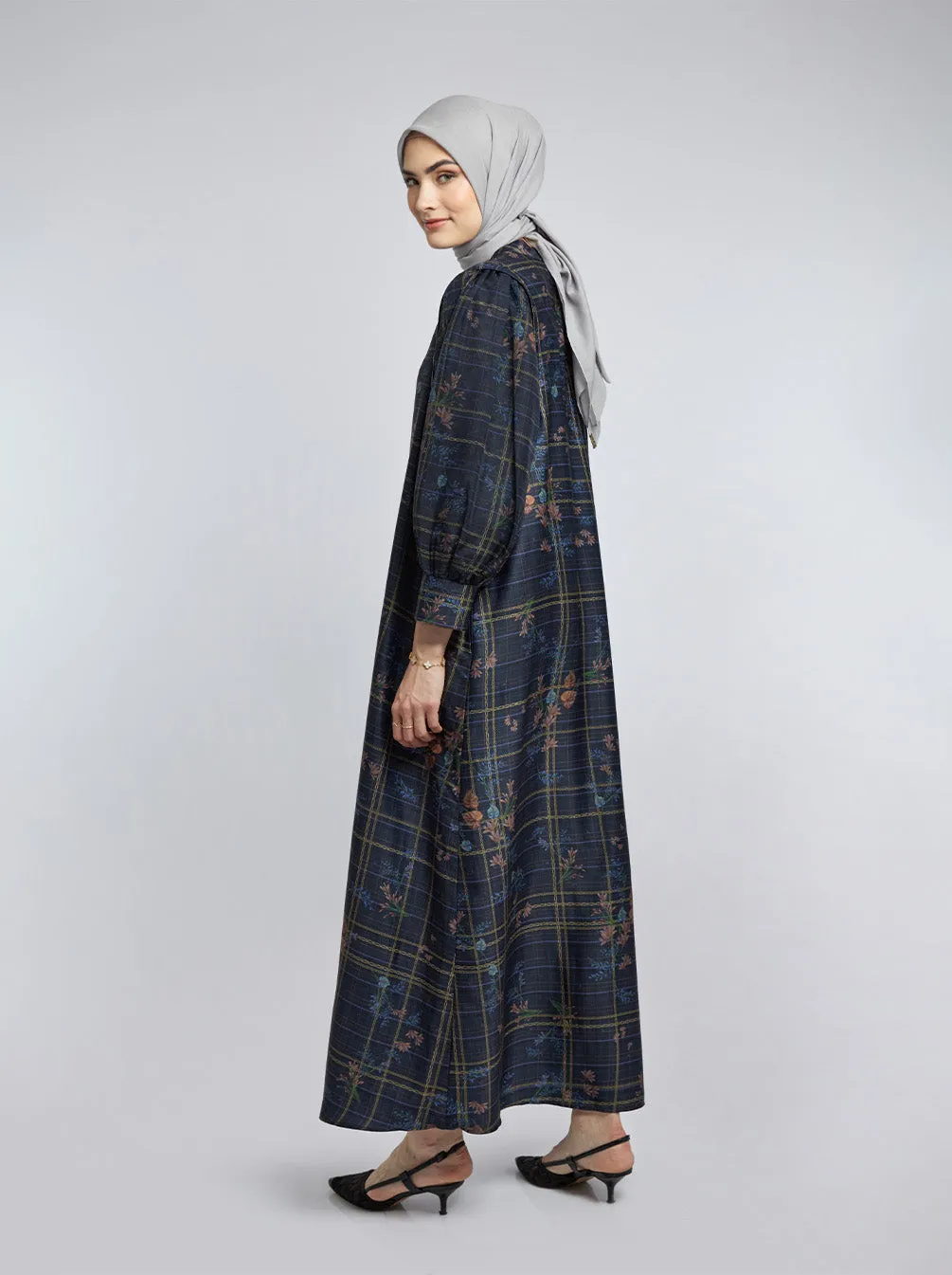 SABILA A-LINE DRESS INDIGO