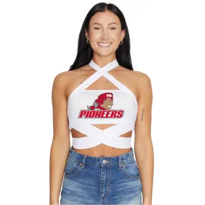 Sacred Heart Pioneers White Multi Way Bandeau Top