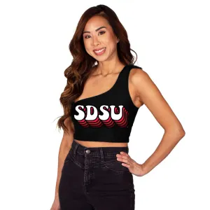 San Diego State Retro One Shoulder Top
