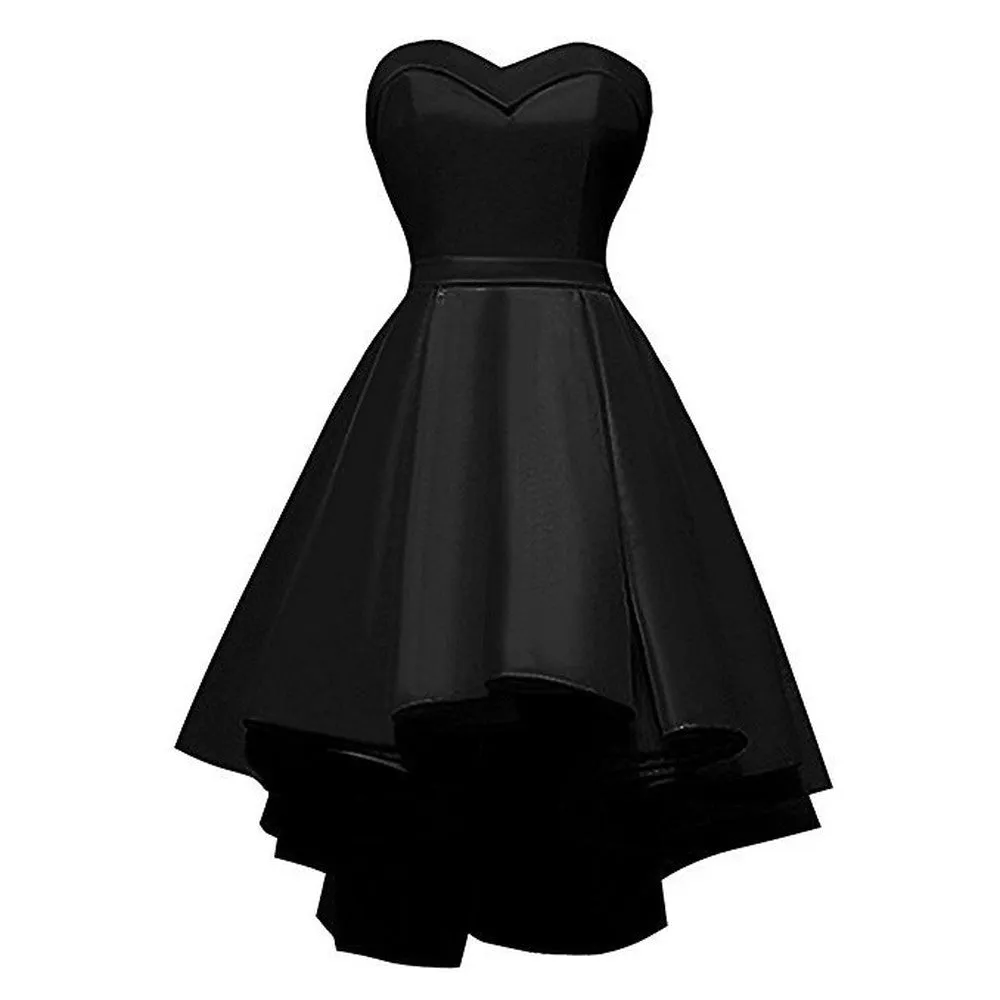 Short Formal Dress Strapless Ruffles Prom Short Party Dress