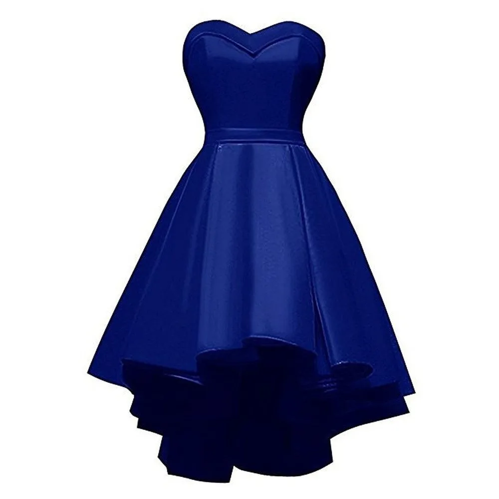 Short Formal Dress Strapless Ruffles Prom Short Party Dress