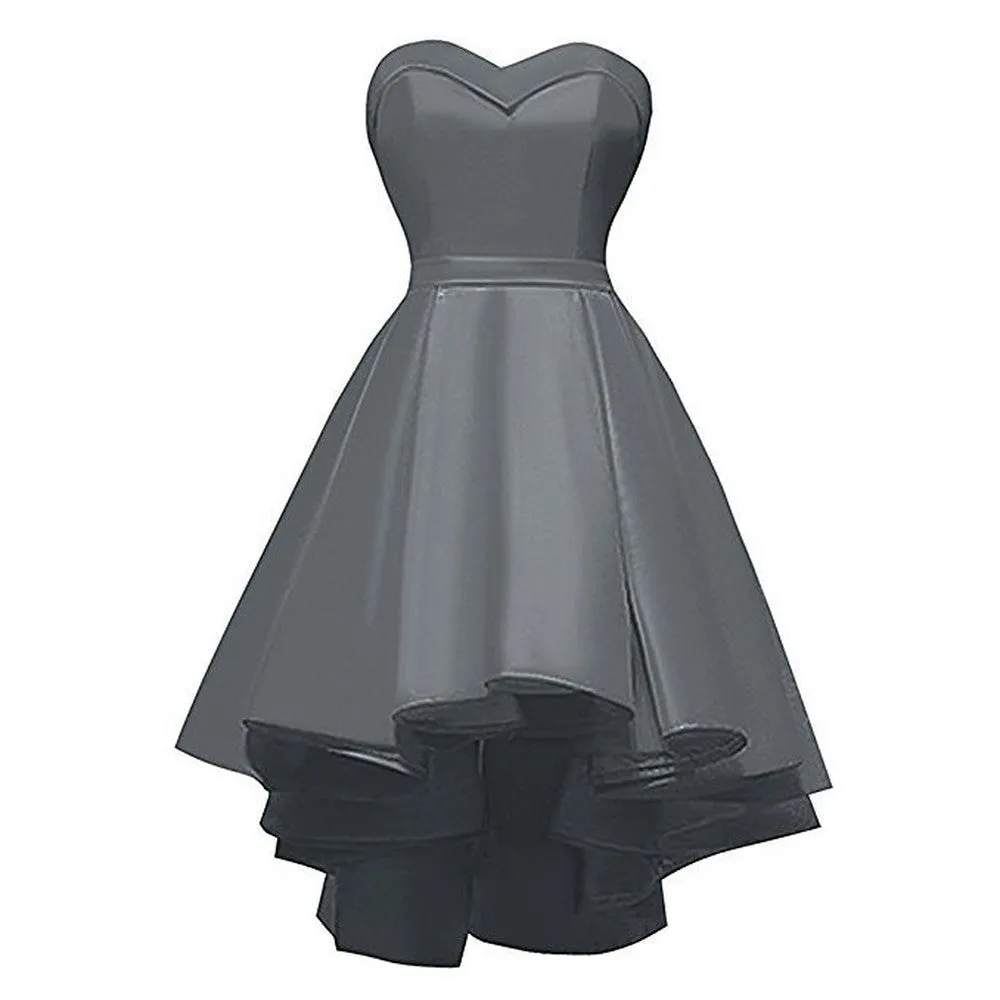 Short Formal Dress Strapless Ruffles Prom Short Party Dress