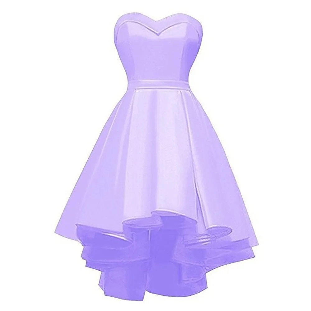 Short Formal Dress Strapless Ruffles Prom Short Party Dress