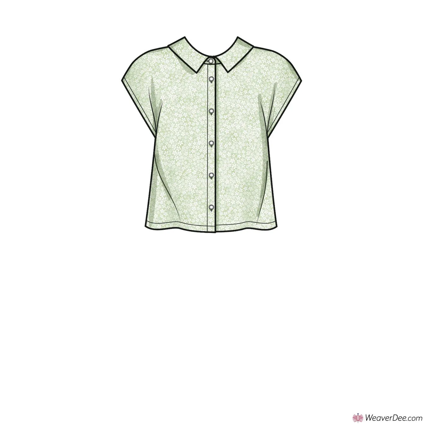 Simplicity Pattern S9646 Misses' Button Down Top