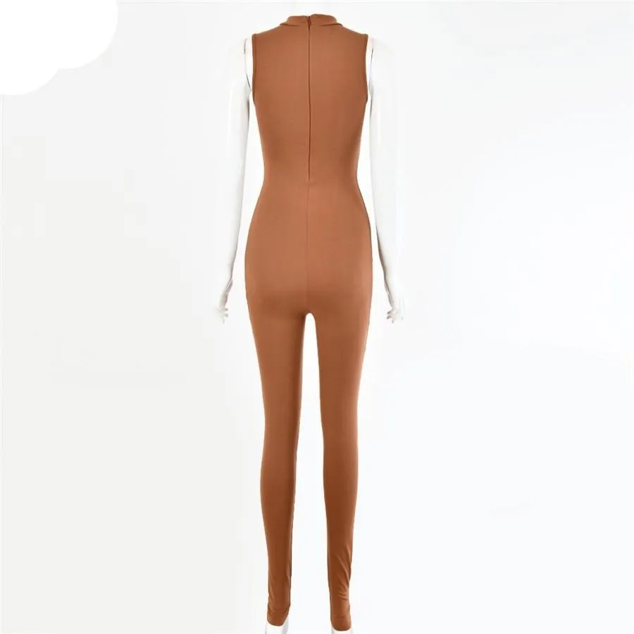Solid Basic Jumpsuit Overalls