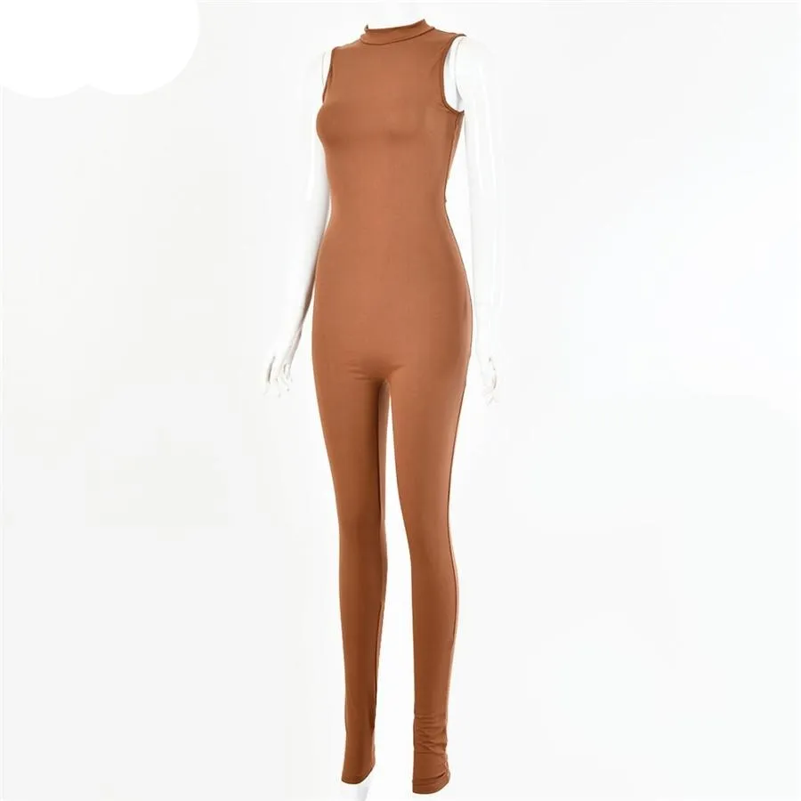 Solid Basic Jumpsuit Overalls