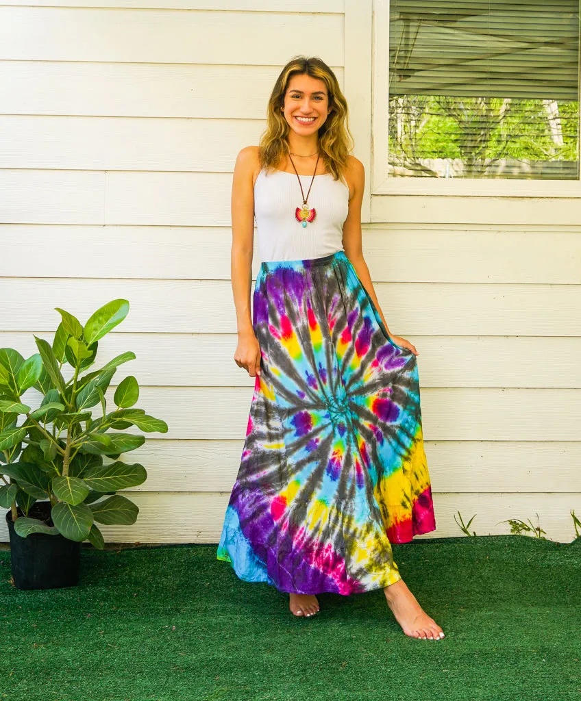 Starburst Swirl Maxi Skirt