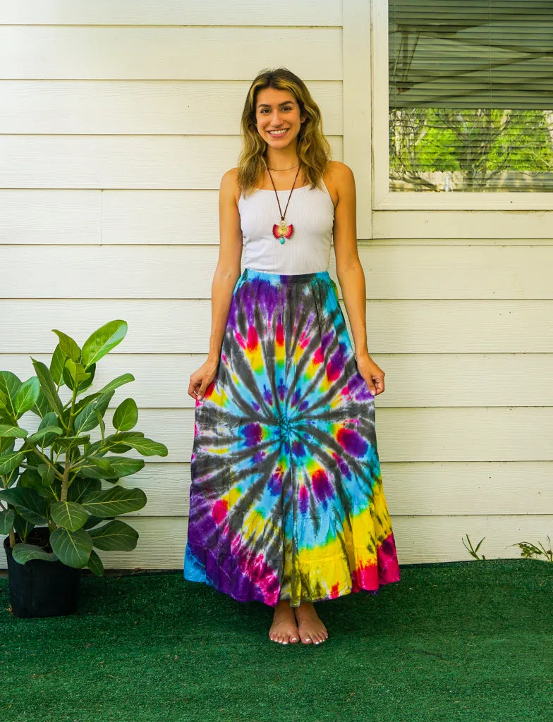 Starburst Swirl Maxi Skirt