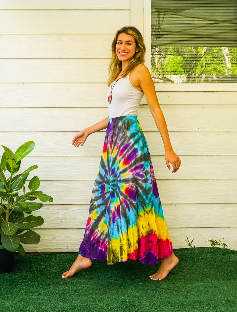 Starburst Swirl Maxi Skirt