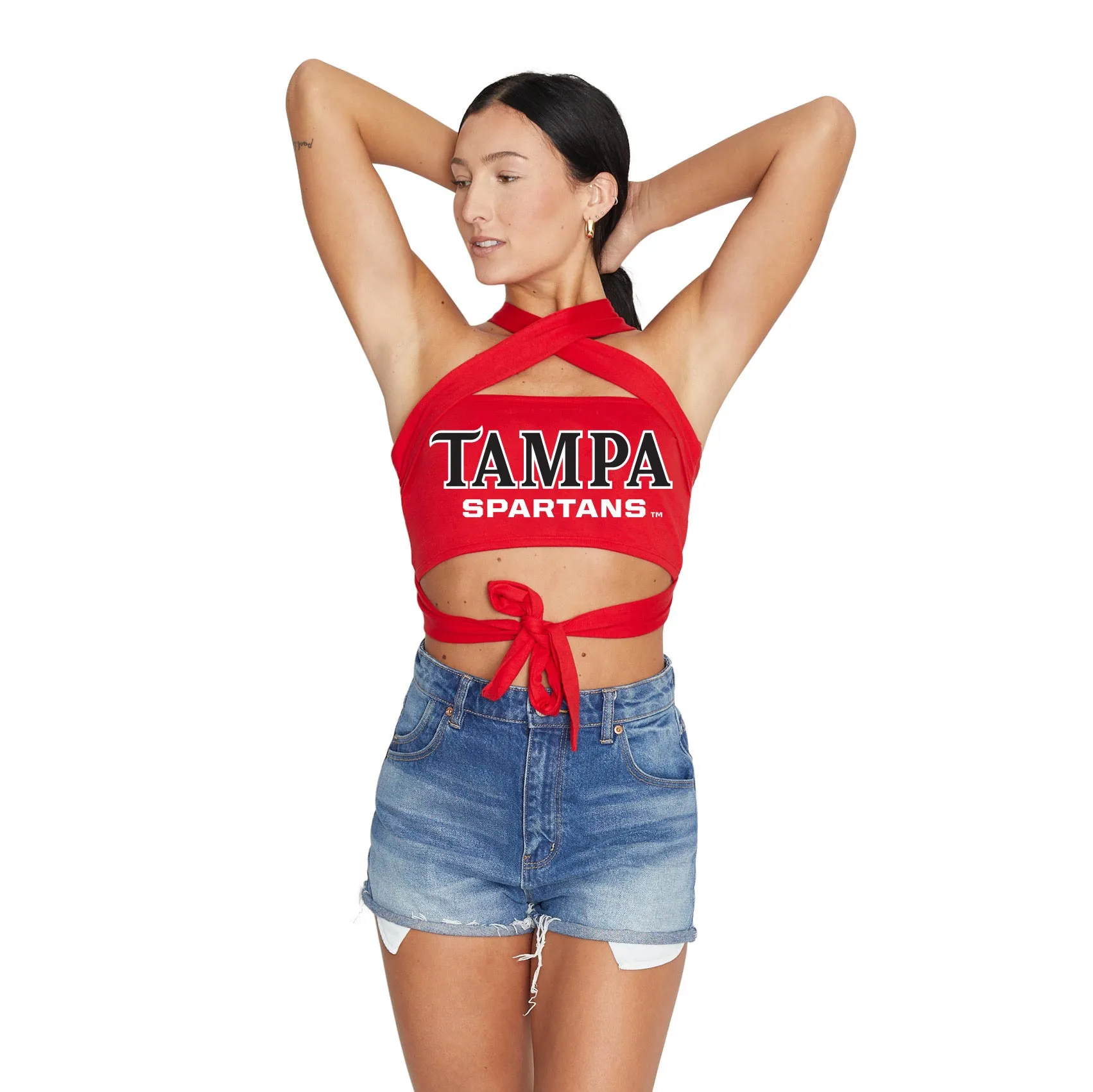 Tampa Spartans Red Multi Way Bandeau Top