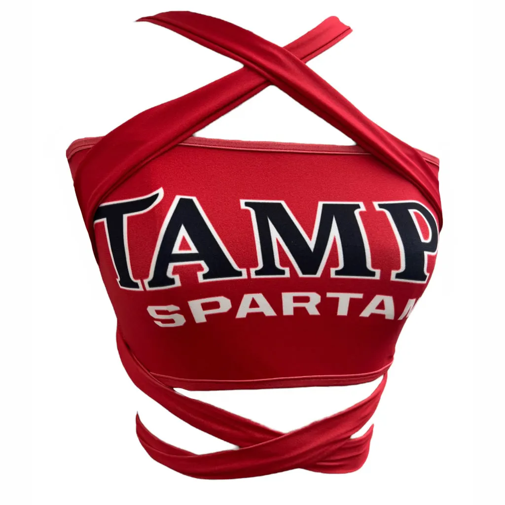 Tampa Spartans Red Multi Way Bandeau Top