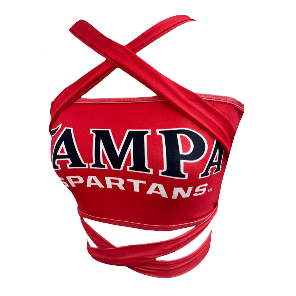 Tampa Spartans Red Multi Way Bandeau Top